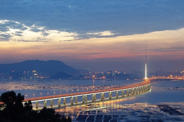 深圳湾游艇会--深圳湾大桥--红树林海域